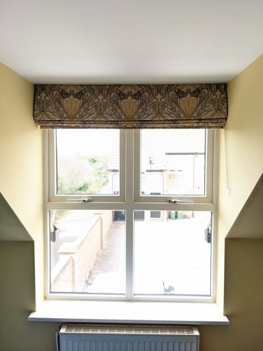 Roman blind in a dormer in Banbury Roman blind in a dormer